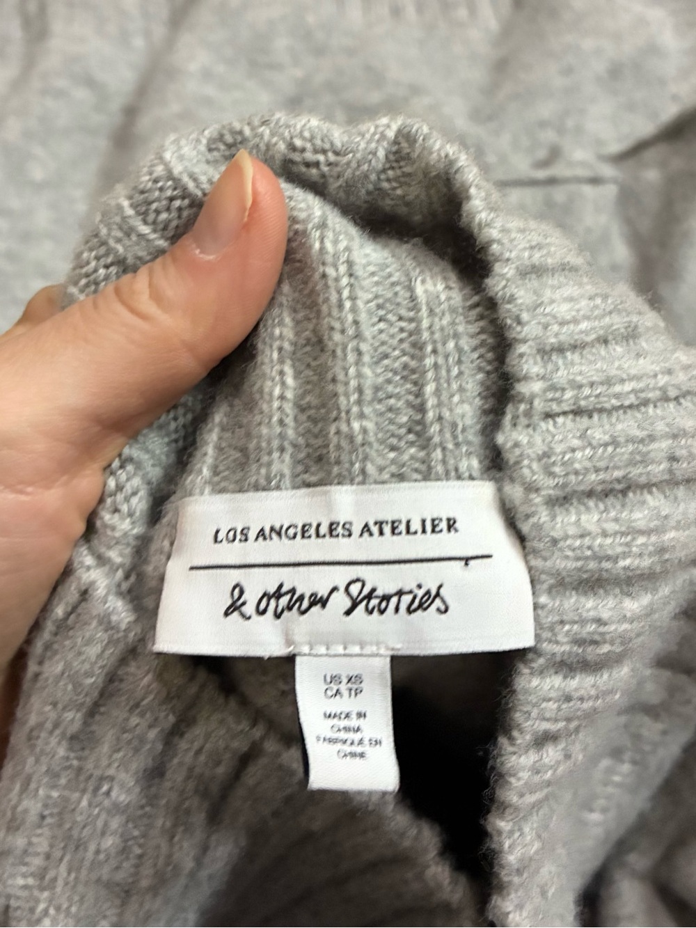 & Other Stories Wool High Neck Oversized Ruffle Sweater - Picture 4 of 5